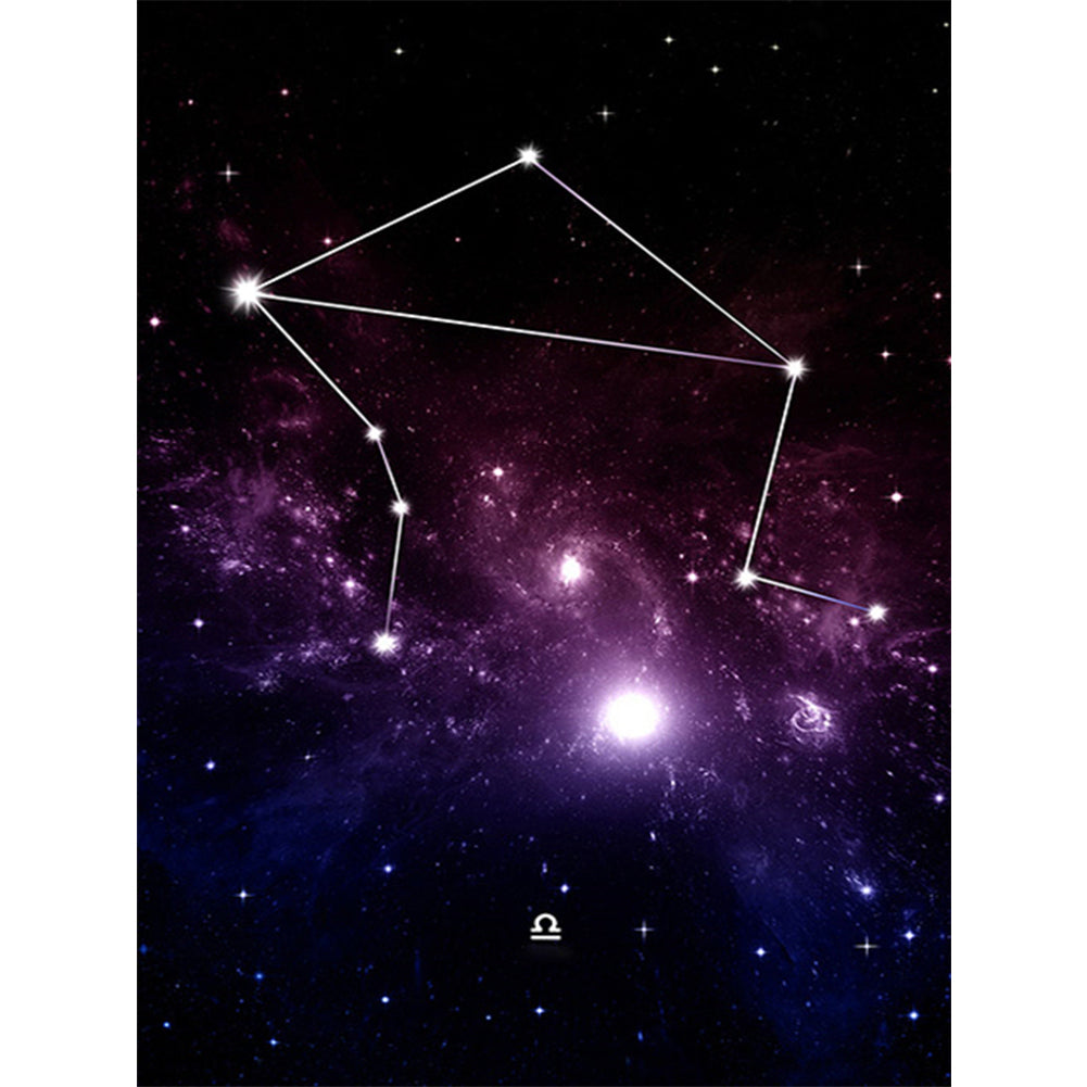 12 Constellation 30*40CM(Canvas) Full Round Drill Diamond Painting gbfke