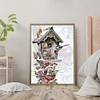 11CT Bird House - Counted Cross Stitch - 40*56cm/15.75*22.05in