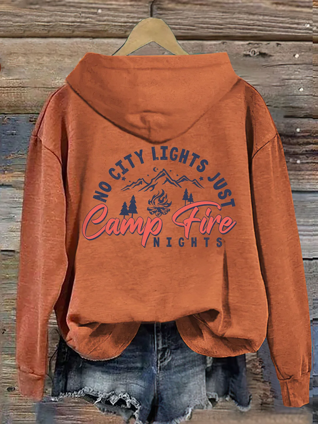 No City Lights Just Campfire Nights Hoodie