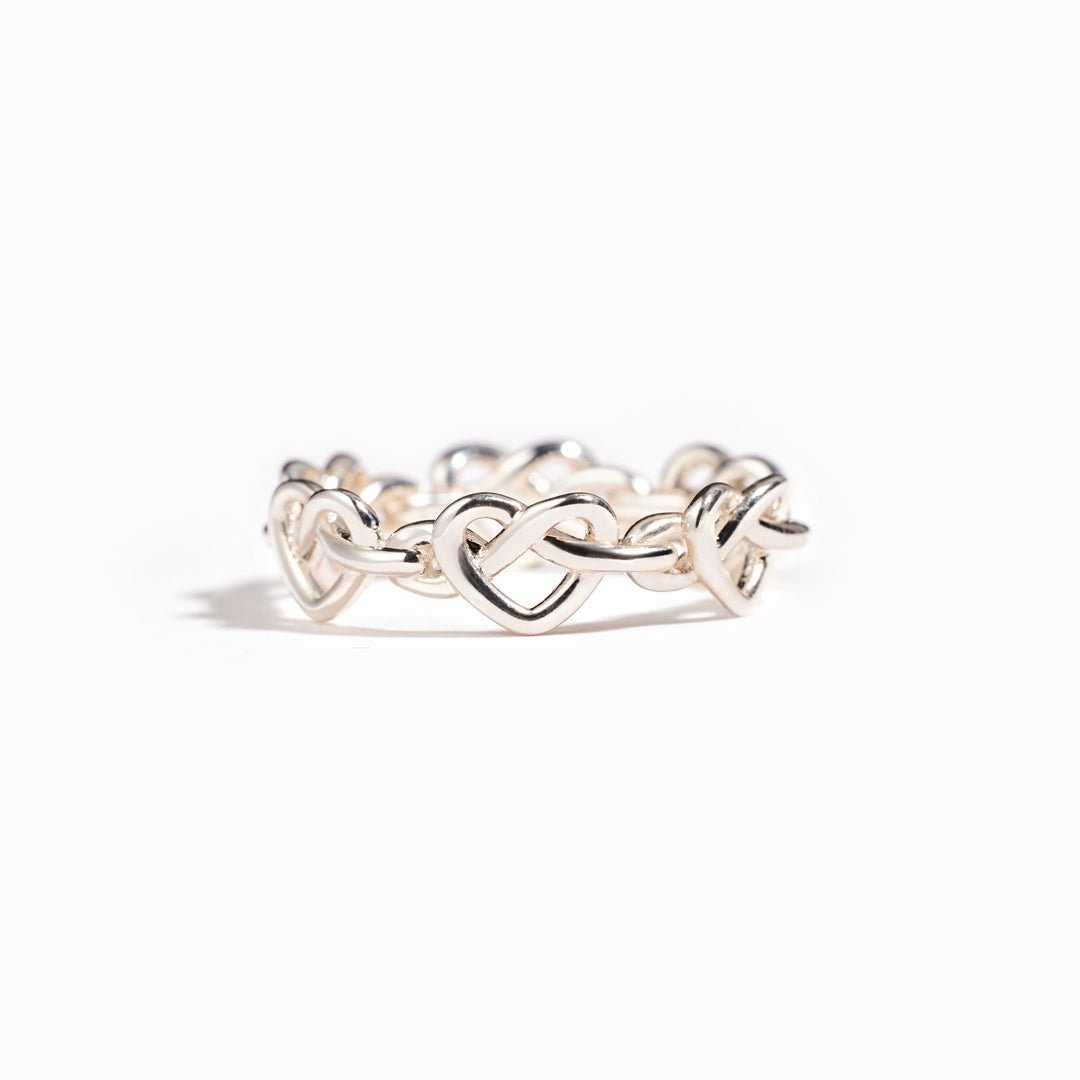 Love Of Our Fam Infinity Heart Knot Ring