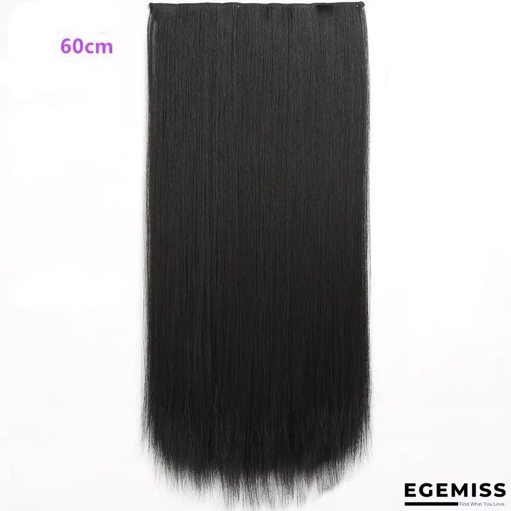 One Piece Five-card Hair Extension Piece 60cm Matte High Temperature Silk Straight Hair Piece | EGEMISS