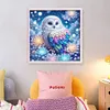 Owl-11CT Stamped Cross Stitch Bead Embroidery 46*46cm/18.11*18.11in tapestrymarket