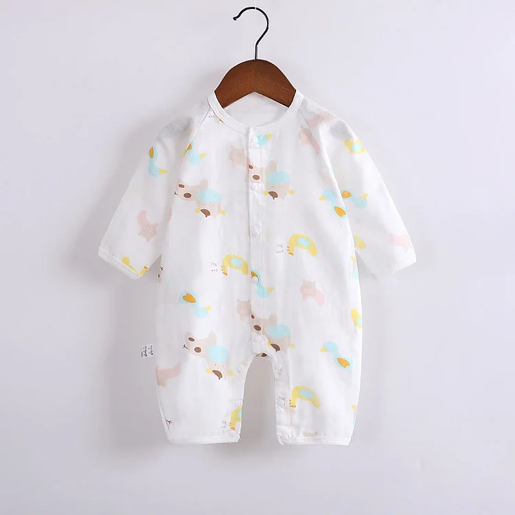 Baby Print Cotton Pajamas Romper