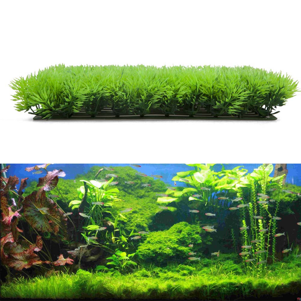 

Artificial Fake Water Aquatic Green Grass Plant Lawn Aquarium Landscape, 501 Original