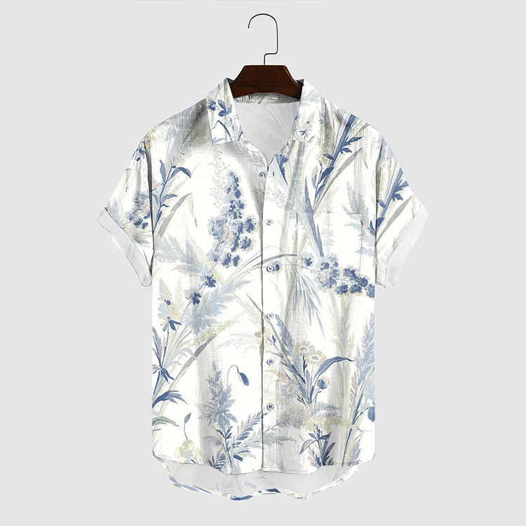 Simpfit Hawaiihemd mit Vintage-Blumenmuster für Herren