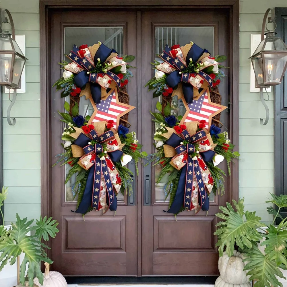Star Patriotic Wreath-4th Of July Wreath