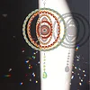 >Upgrade Size<DIY Diamond Painting Double-sided Rotatable Mandala Hanging Wind Chime Suncatcher Hanging Kit