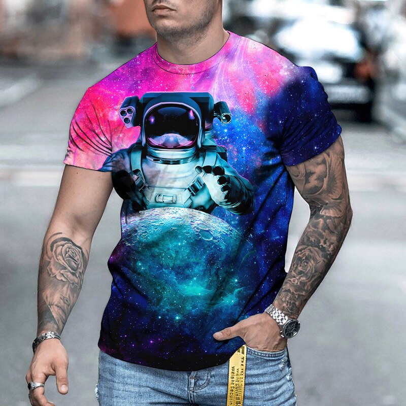 

Space Astronaut - 3D Printed Men T Shirt, Xxl, 501 Original