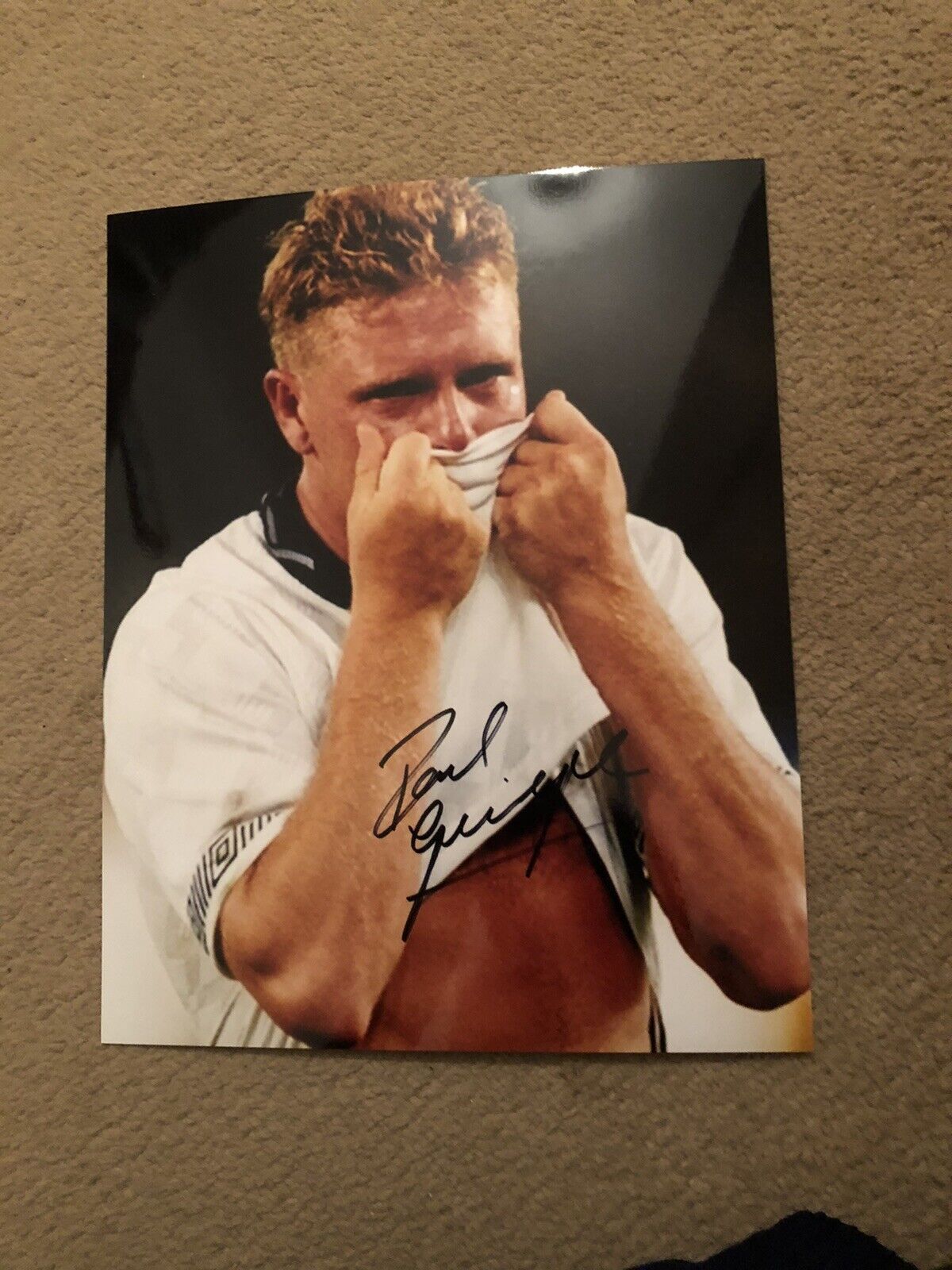 PAUL GASCOIGNE (FOOTBALL) PRESIGNED Photo Poster painting- 10x8”