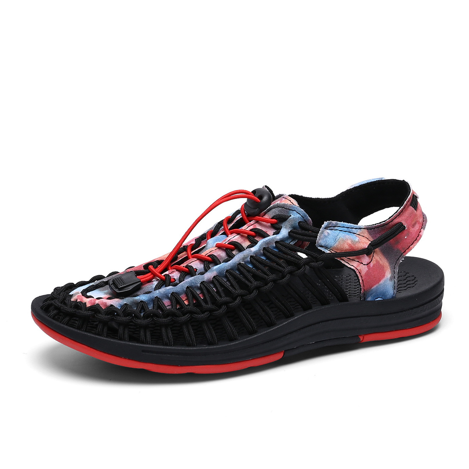 Mature Women & Men Fashion Woven Sandals Summer Shoes
