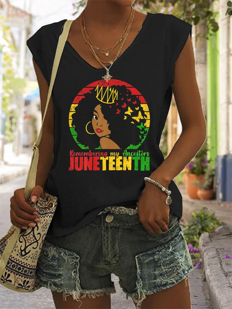 Casual Junenth V Neck Tank Top