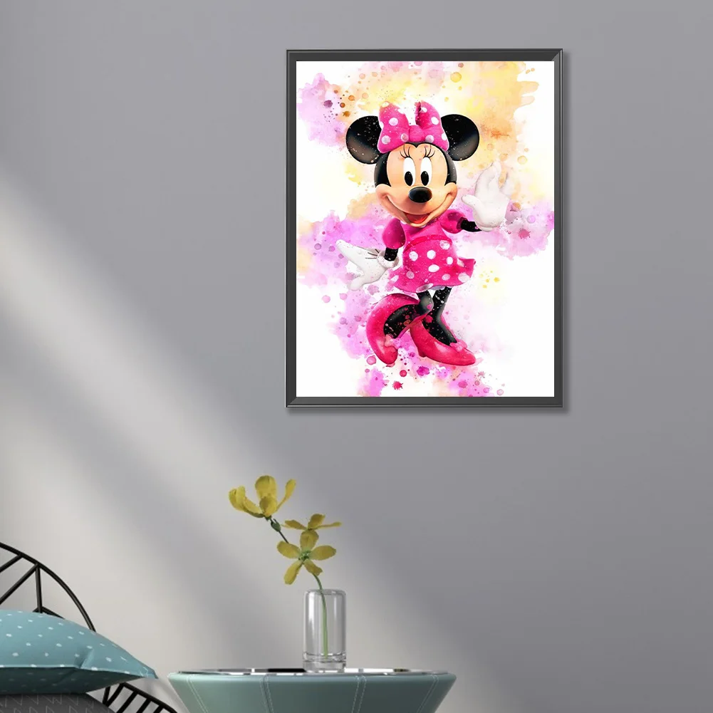 Diamond Painting - Full Round Drill - Minnie(30*40cm)