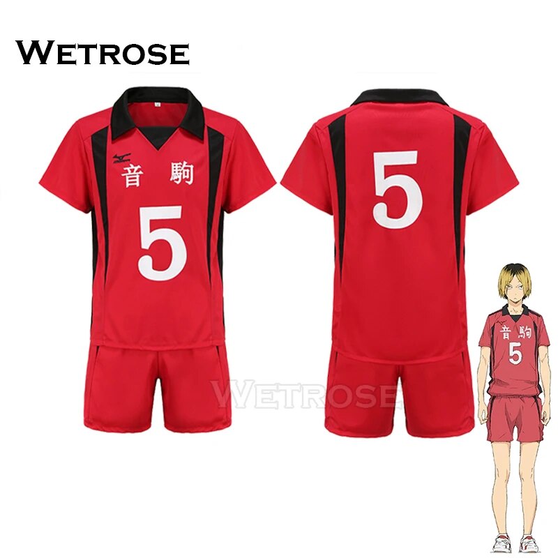 [Wetrose] Nekoma High School Cosplay Costume Kozume Kenma Tetsurou Kuroo Haikyuu! Movie Battle at Garbage Dump Volleyball Suit