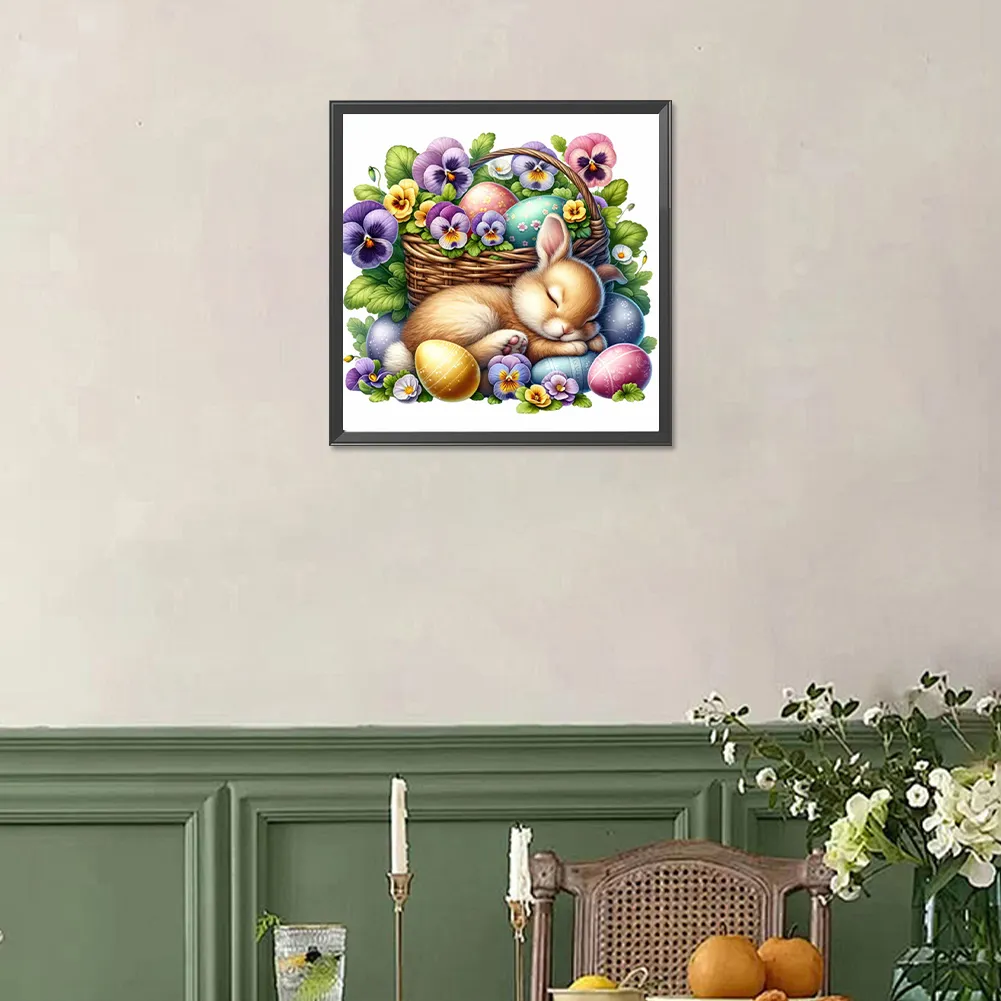 Diamond Painting - Full Square Drill - Easter Rabbit(Canvas|35*35cm)