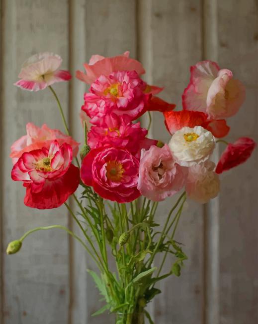 

Poppies Bouquet – Paint By Numbers - 40*50CM, 501 Original
