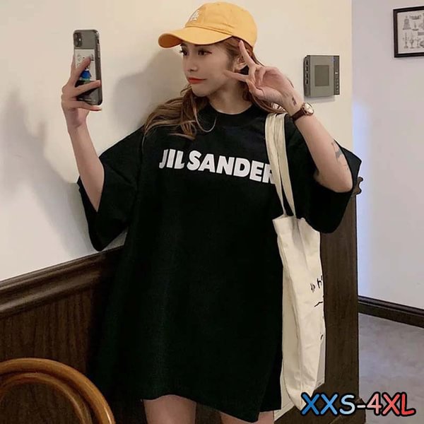 Summer JIL Letter Printed Casual High-quality T-shirt Minimalist Style Loose Hip-hop T-shirt Unisex Street Top - Life is Beautiful for You - SheChoic