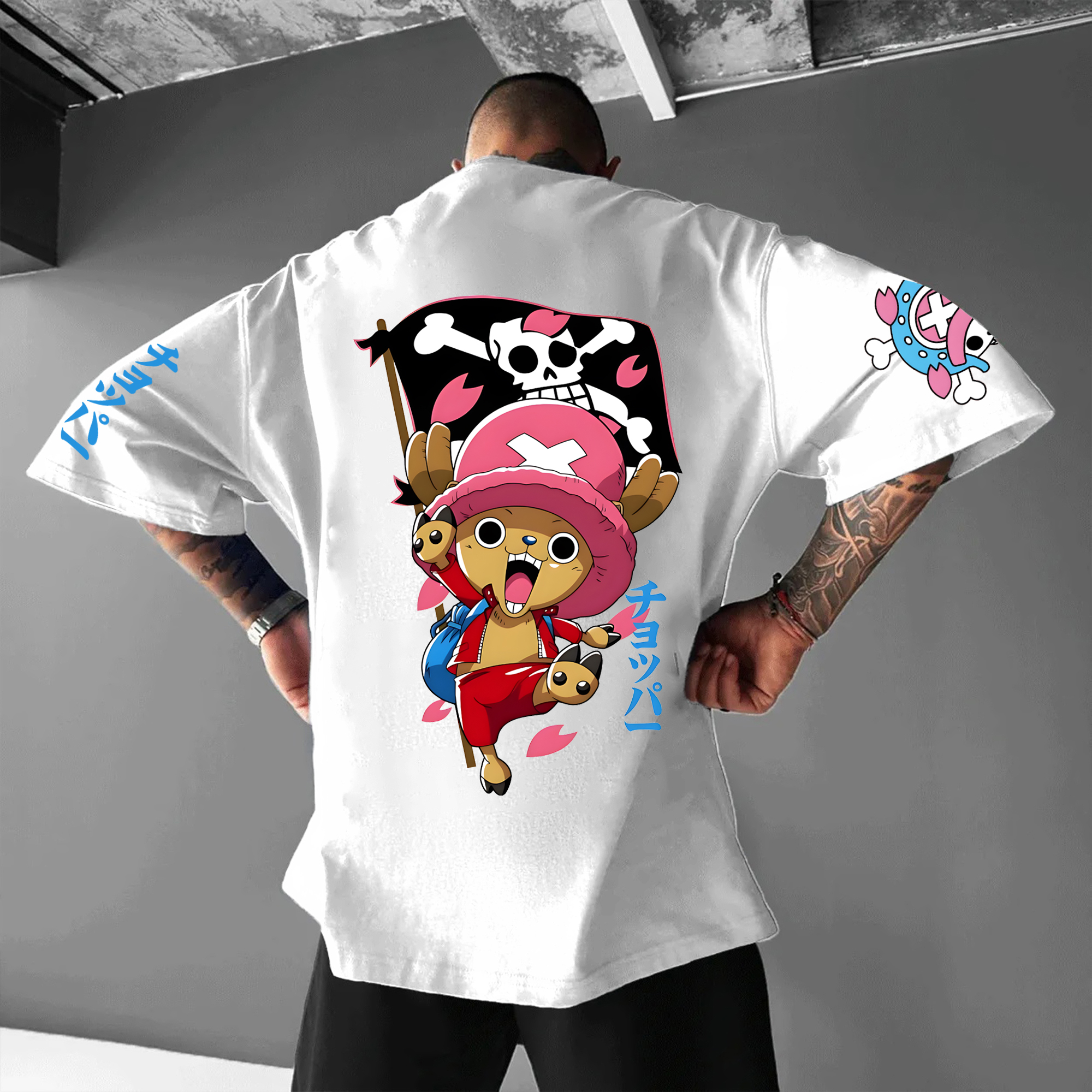  Casual Anime Skull Graphic T-Shirt for Men - Perfect for Summer and Everyday Wear