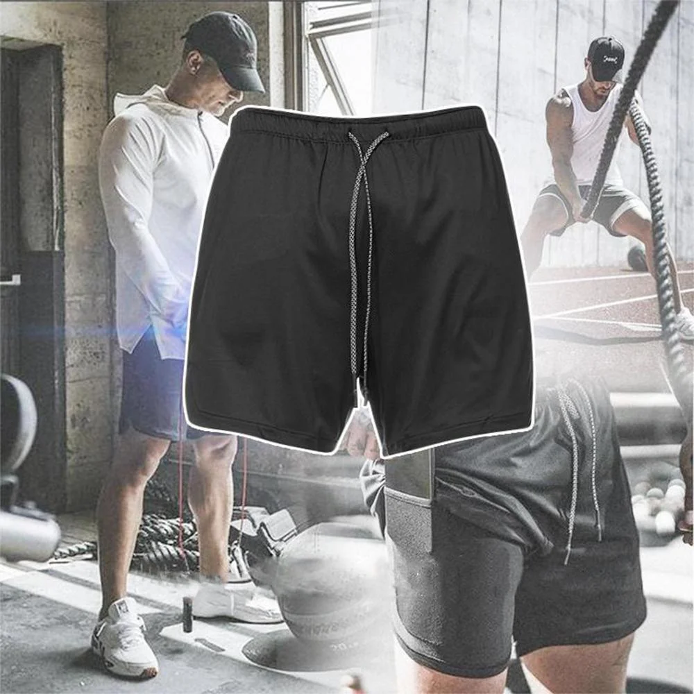 Meladen™️ Herren 2 in 1 Shorts Dual Kurze Sporthose