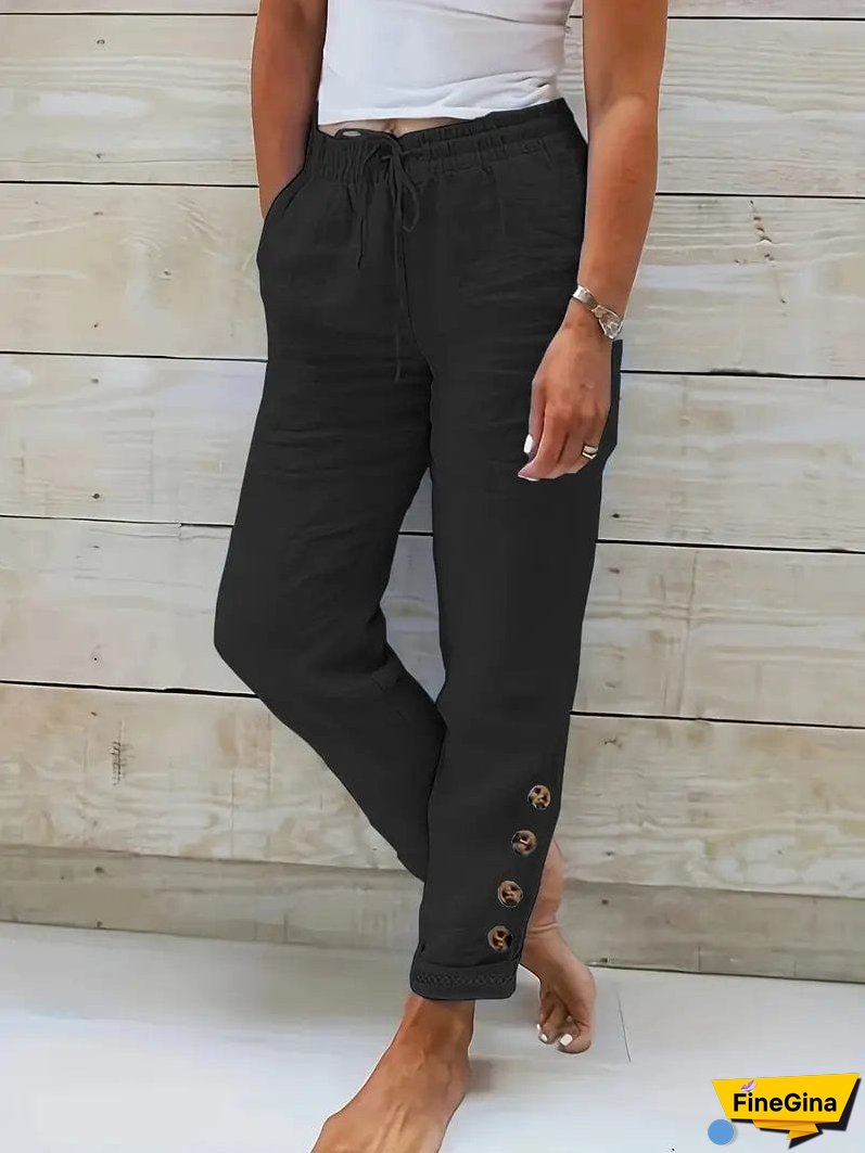Bohemian Style Linen Pants