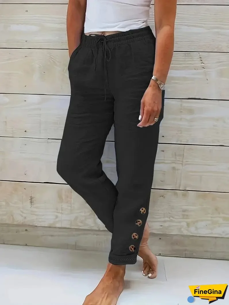 Bohemian Style Linen Pants