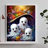 40x50cm halloween fant&ocirc;me 5d bricolage plein per&ccedil;age rond diamant peinture kit d&eacute;coration int&eacute;rieure