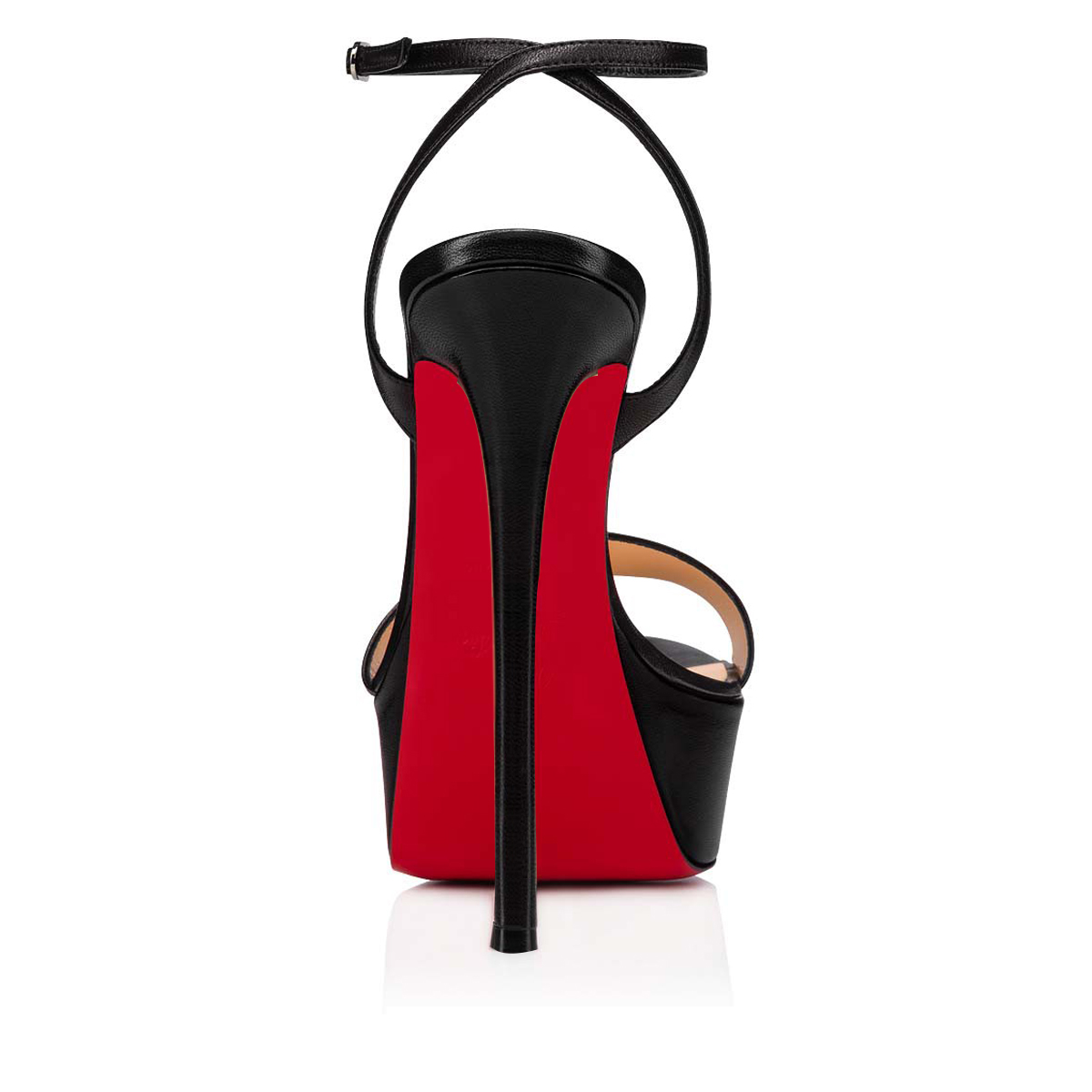 145mm Open Toe Platform Sandals Ankle Strap High Heel Matte Red Bottom Summer Shoes-MERUMOTE