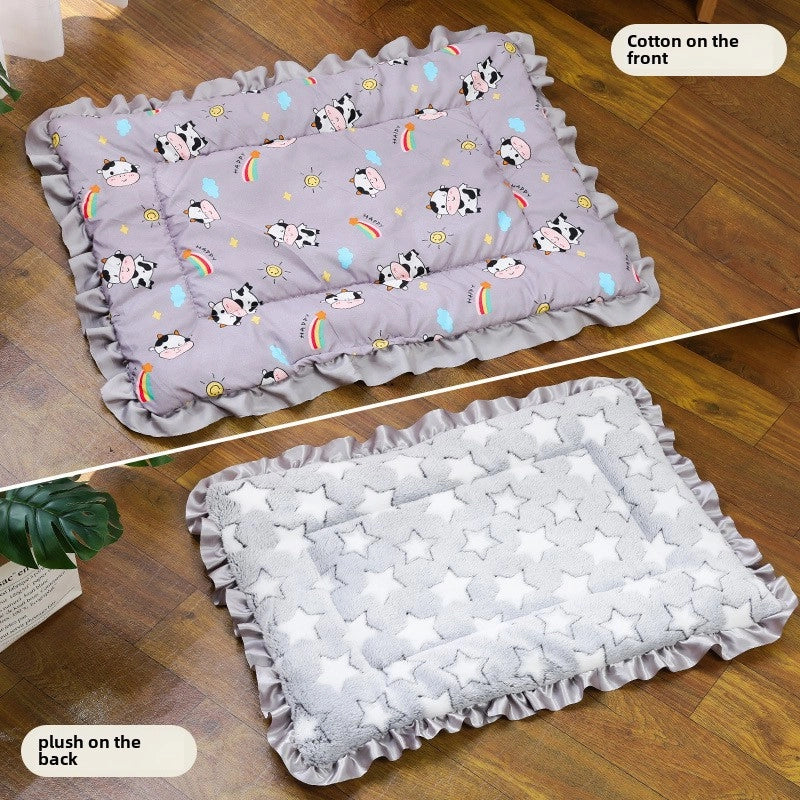 Spot Pet Sleeping Mat Thickened Autumn And Winter Warm Mat Cat Dog Universal Blanket Mat Pet Supplies