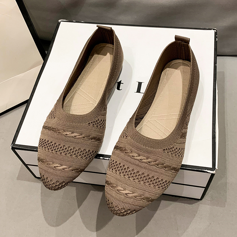 Promotriumphu Solid color odor resistant cloth shoes, spring, summer, and autumn new soft soled comfortable flat bottomed breathable shoes