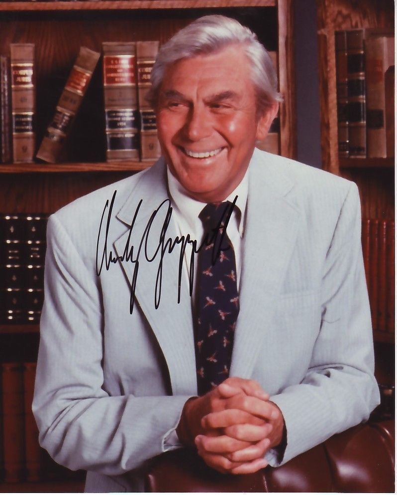 ANDY GRIFFITH AUTOGRAPH SIGNED PP Photo Poster painting POSTER