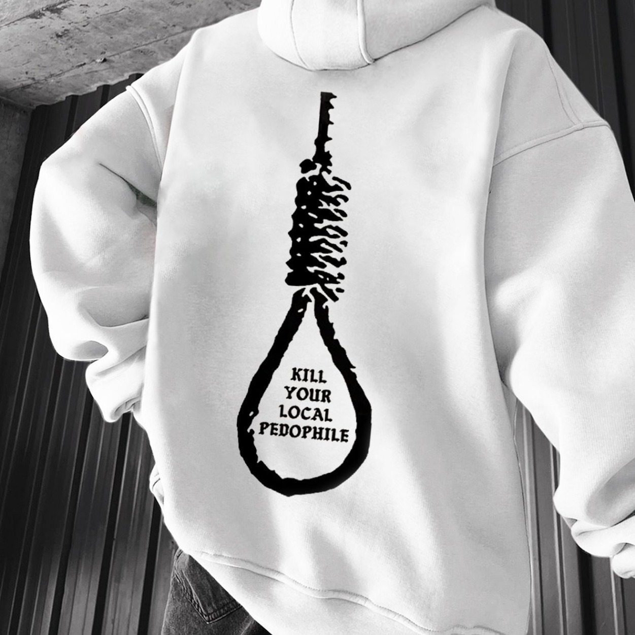 KILL YOUR LOCAL PEDOPHILE Hoodie Techwear Shop