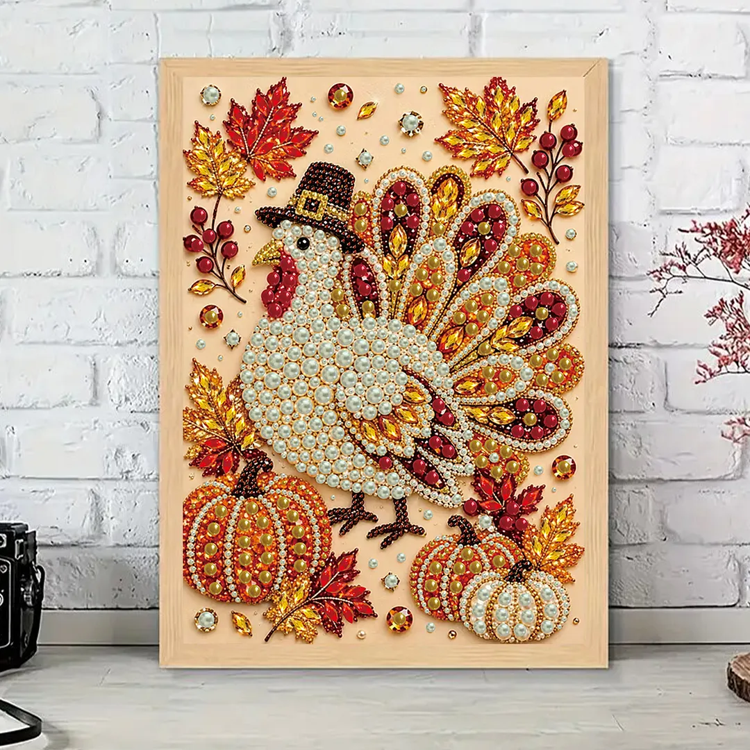 Pearl Painting Kit for Adults Thanksgiving Turkey