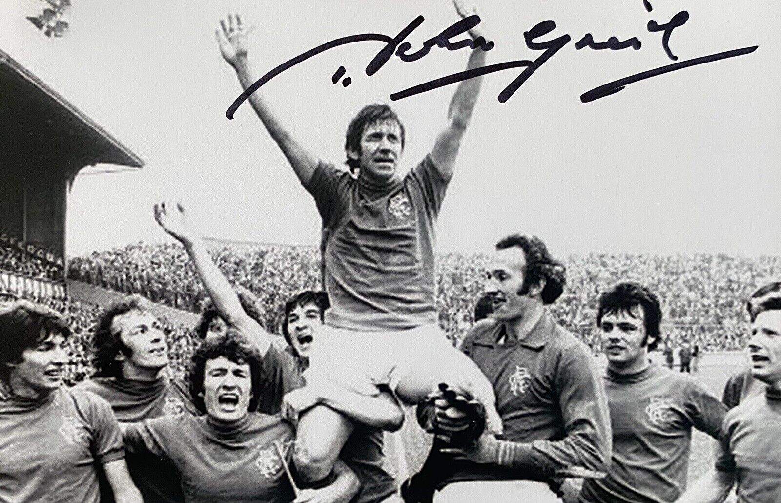 John Greig Hand Signed Rangers 6X4 Photo Poster painting 6