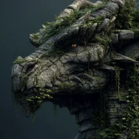 Stone Dragon Guardian - Diamond Painting