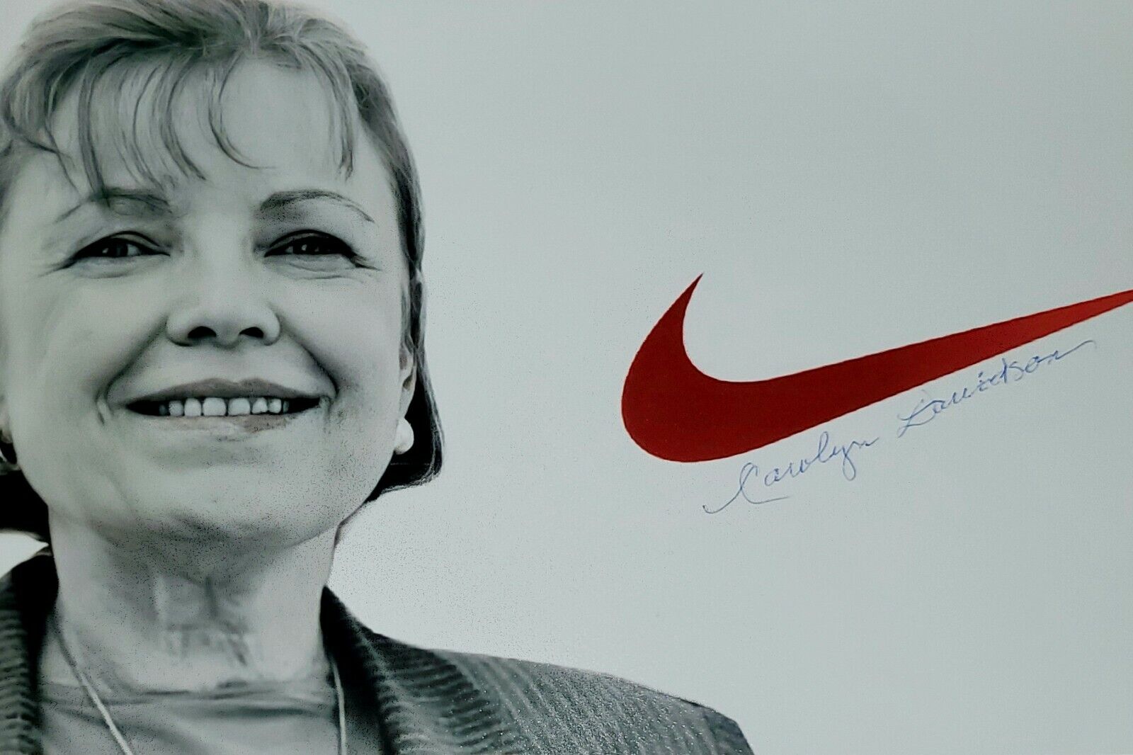 Carolyn Davidson Hand Signed Autograph Photo Poster painting Nike Swoosh Designer Creator