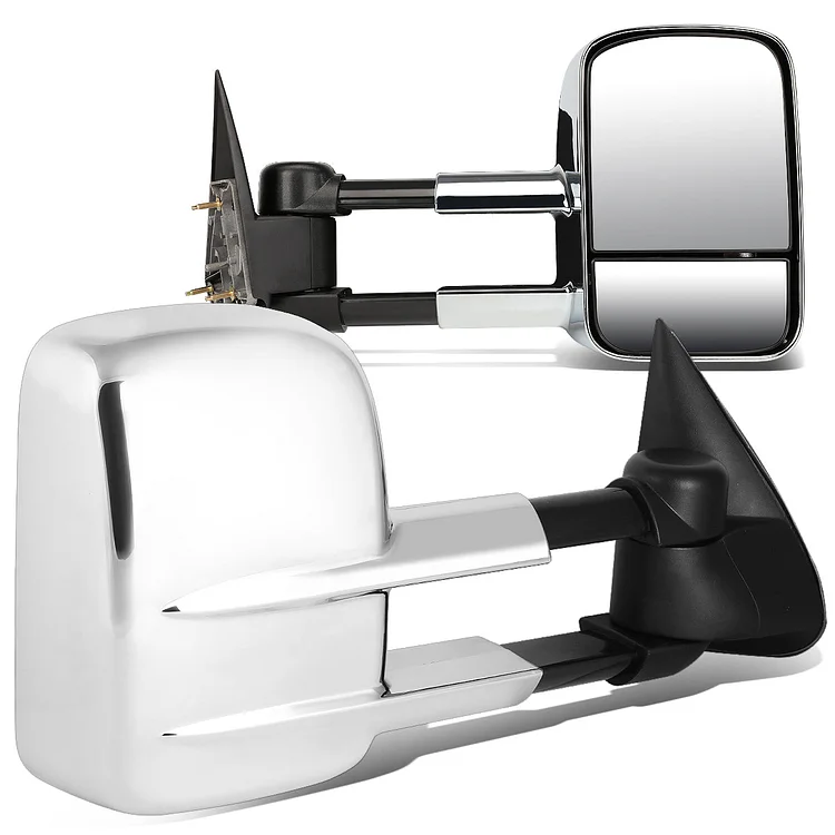 Chrome Powered Towing Mirrors (Pair)<br>88-00 Chevy GMC C/K 1500 2500 3500