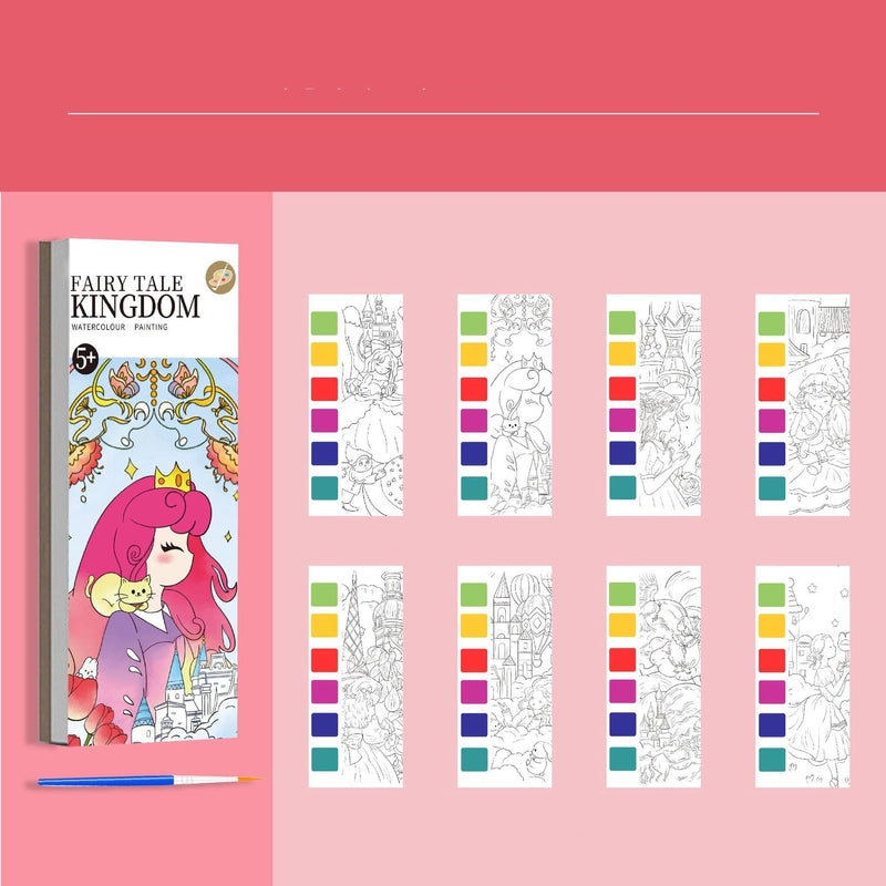 Children’s Gouache Note Picture Book With Paint And Brush Watercolor Coloring Graffiti Kindergarten Student Boys And Girls