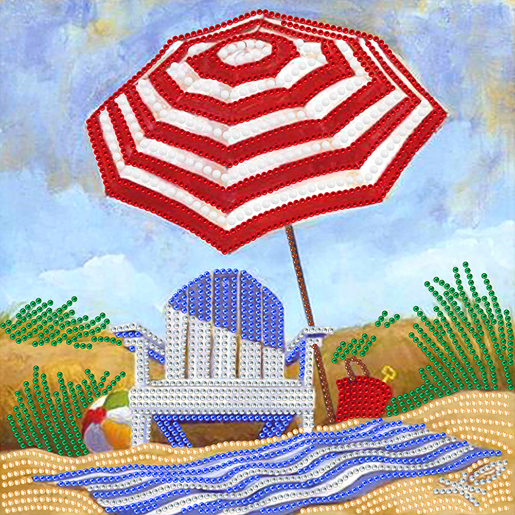 

Beach Footprint - Special Shaped Diamond Painting - 30*30CM, 501 Original