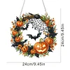 Diamond Painting 2D Flat Acrylic Halloween Hanging Diamond Art Kits Wall Door Decor