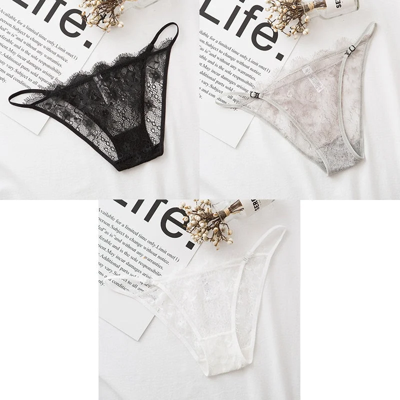 3pcs Sexy Briefs Lace Panties For Woman Underwear Briefs Hot Sale Female Breifs Underwear For Woman Panties Sexy Ladies Briefs