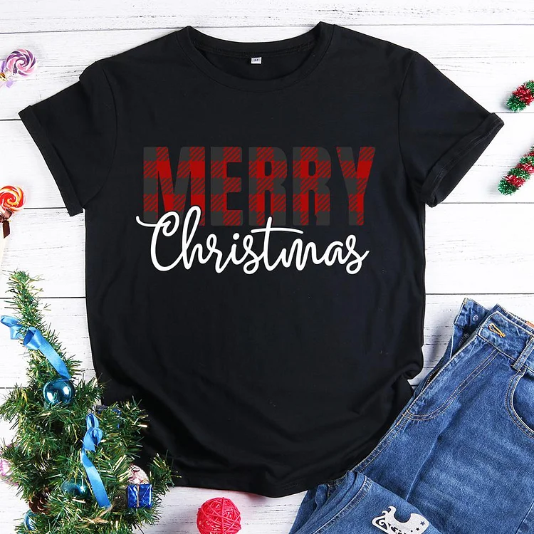 Merry Christmas T-Shirt Tee -599475-Annaletters