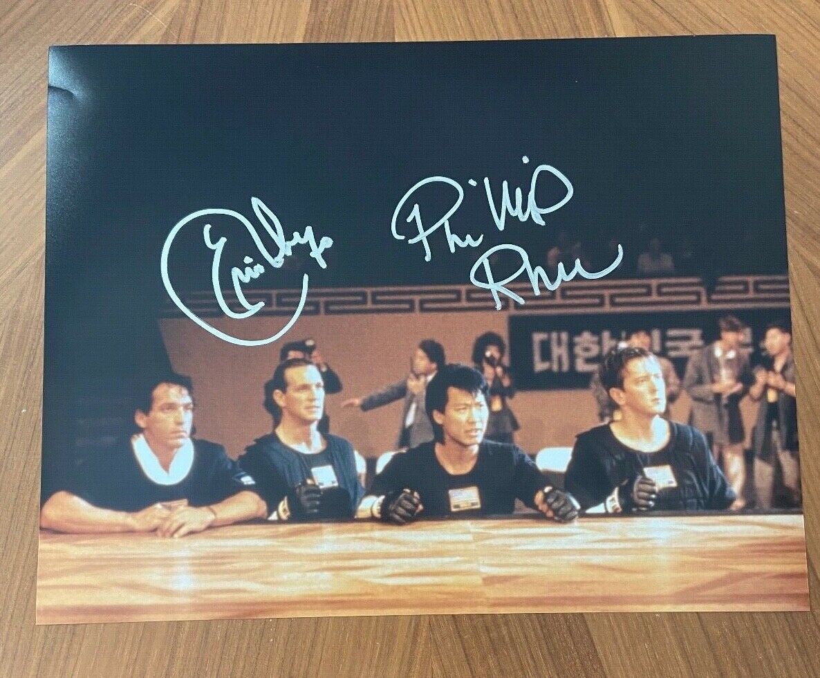 * ERIC ROBERTS & PHILLIP RHEE* signed 11x14 Photo Poster painting * BEST OF THE BEST * PROOF * 4