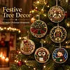 6pcs DIY Pearl Diamond Painting Christmas Tree Hanging Ornaments
