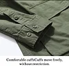 New Men's Solid Color Work Shirt, Everyday Casual Shirt with Pockets