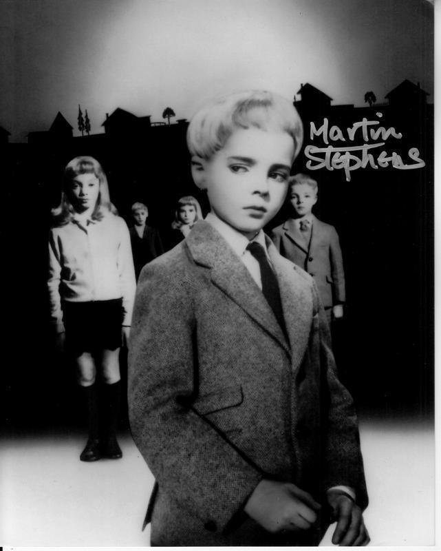 MARTIN STEPHENS hand-signed VILLAGE OF THE DAMNED 8x10 uacc rd coa EVIL CHILDREN