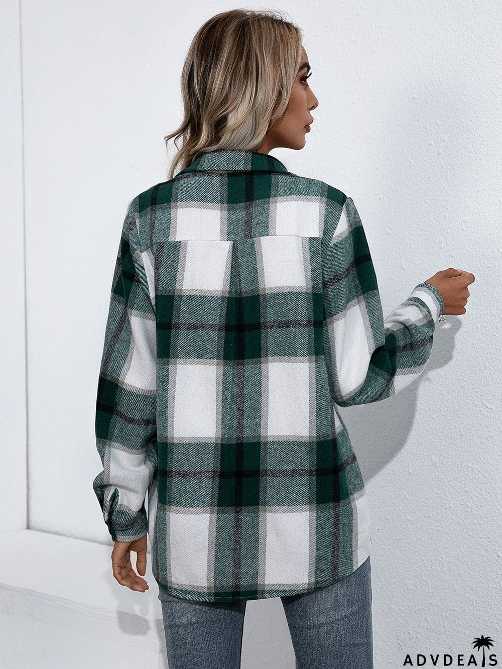 Plaid Button Up Flannel Shirt