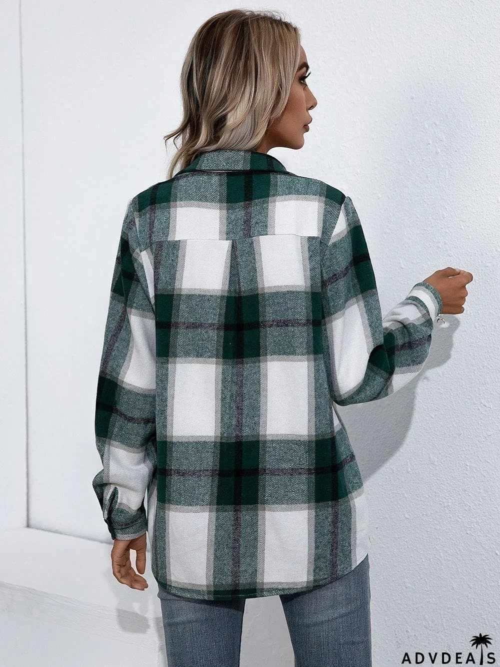 Plaid Button Up Flannel Shirt