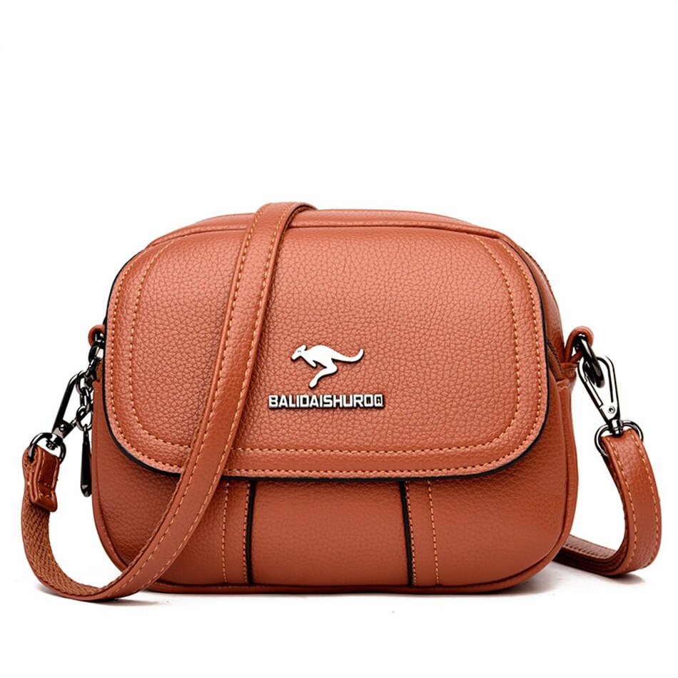 Luxury Women's Bag 2021 High Quality Soft PU Leather Ladies Shoulder Messenger Cell Sac Designer Multi-layer Mini Wallet Purse