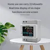 6IN1 DIN-Rail AC Volt Monitor Digital Active Power Factor Energy Meter 110V 220V