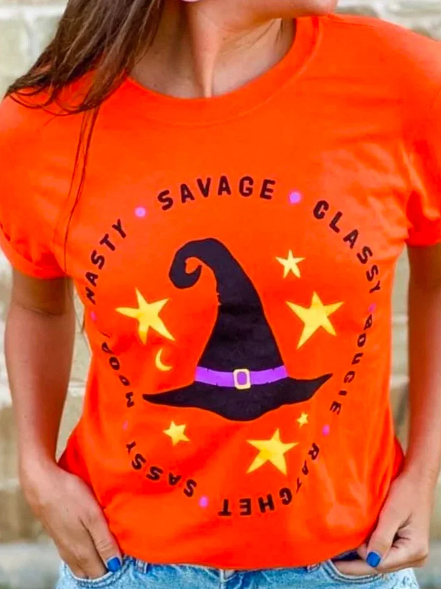 Halloween SAVAGE, CLASSY, BOUGIE, RATCHET WITCH T-SHIRT
