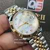 Lady's Rolex 31mm Datejust m278273-0028 Two Tone Yellow Gold on Jubilee with Mother-of-pearl Diamond-set Dial Super clone